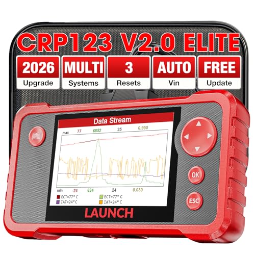 LAUNCH CRP123 V2.0 OBD2 Scanner with Engine, ABS, SRS & Transmission Diagnostics
