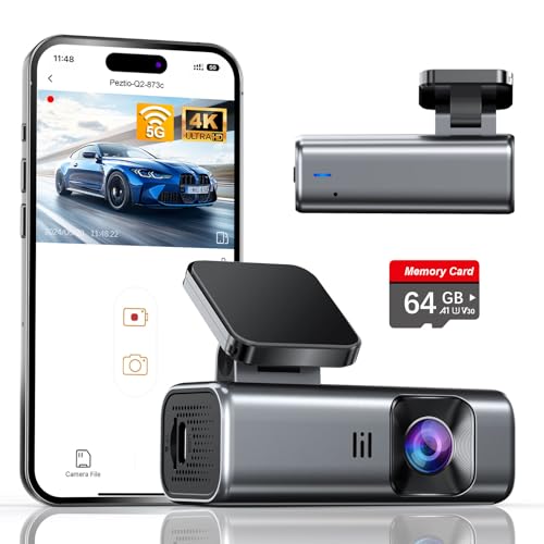 4K Front Dash Cam with 5GHz WiFi and Super Night Vision
