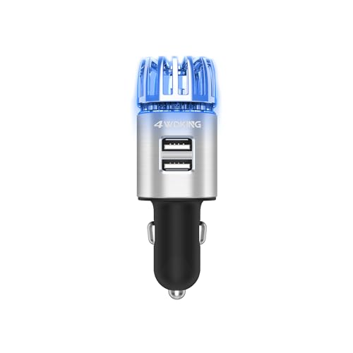 Car Air Purifier Ionizer with Dual USB Charger