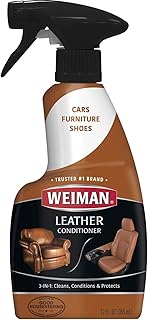 Weiman Leather Cleaner and Conditioner, UV Protection