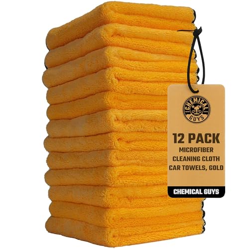 Chemical Guys Ultra-Soft Microfiber Towels - 12 Pack, 16" x 16"