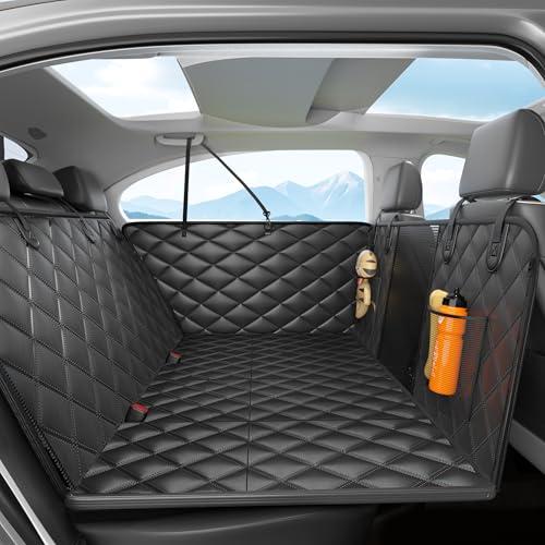 Durable Waterproof Dog Car Seat Cover with Hard Bottom Extender