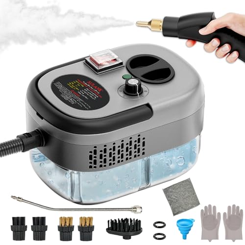 Portable 2500W Handheld Steam Cleaner for Home and Auto Detailing