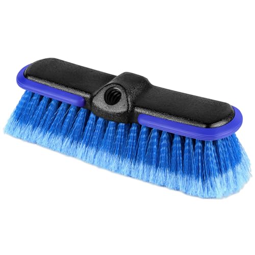 10-Inch Soft Bristle Car Wash Brush with Protective Bumper
