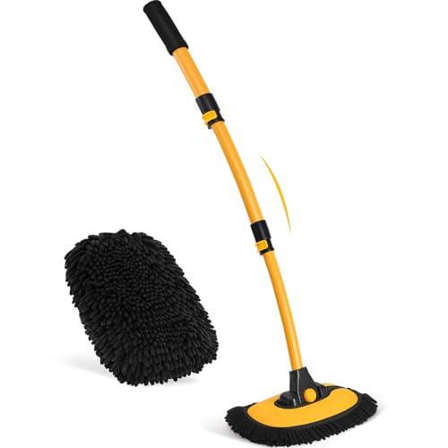 Ordenado Adjustable Curved Car Wash Brush with Telescoping Handle