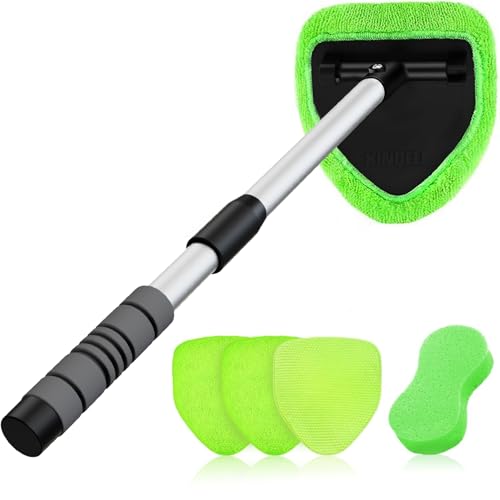 24-inch Extendable Windshield Cleaner with Microfiber Pads