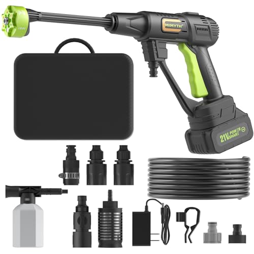 Cordless 990 PSI Portable Pressure Washer with 6-in-1 Nozzle and 23ft Hose