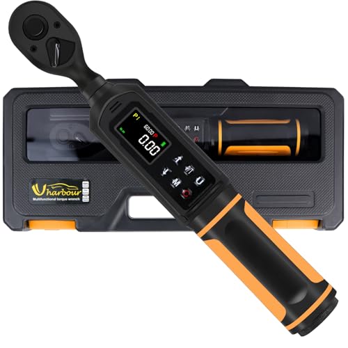 Digital Torque Wrench 3/8 Drive with Dual Direction Ratchet and LED Alert