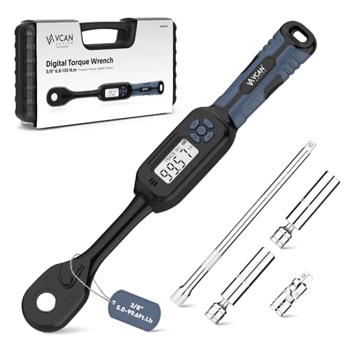 3/8 Digital Torque Wrench with LED Display and Audible Alerts