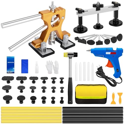 52-Piece Paintless Car Dent Repair Kit with Adjustable Puller Tools
