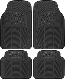 BDK All-Weather Car Mats, 4-Piece Set, Black