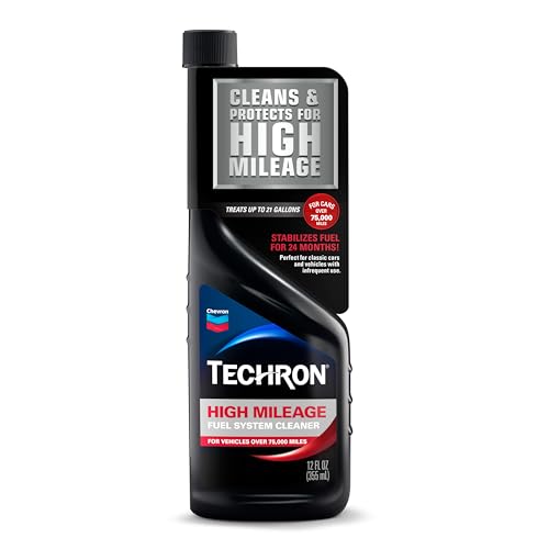 Chevron Techron High Mileage Fuel System Cleaner, 12 oz