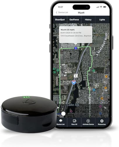 LandAirSea 54 Compact Waterproof GPS Tracker with Real-Time Global Tracking