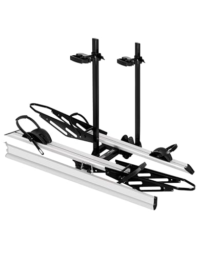 Young Hitch Mount Bike Rack for 2 E-Bikes with Ramp