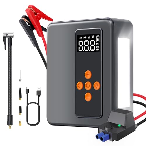 8000A Peak Jump Starter with 200PSI Air Compressor and Power Bank