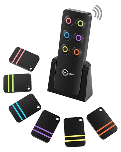Esky Key Finder Locator with 6 Receivers and Remote