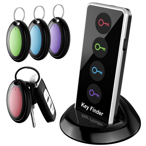 Remote Finder with LED Light and 4 Key Tags - 131ft Range