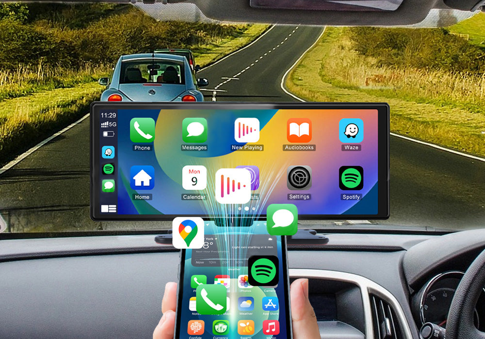 Portable Wireless CarPlay Sceens
