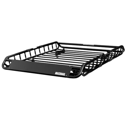 MaxxHaul Steel Roof Rack Basket for SUVs and Trucks