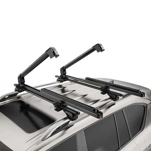 CRINDAR Aluminum Ski and Snowboard Roof Rack with Lock