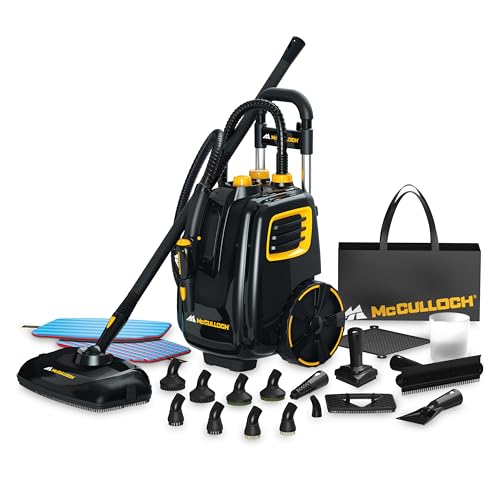 McCulloch Deluxe Canister Steam Cleaner with 23 Accessories