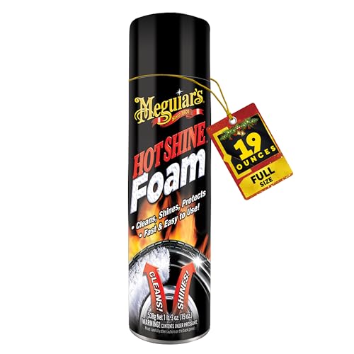 Meguiar's Hot Shine Tire Foam ,  High Gloss Tire Cleaner and Protectant