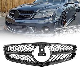 Front Grille for Mercedes W204 C-Class (Gloss Black)